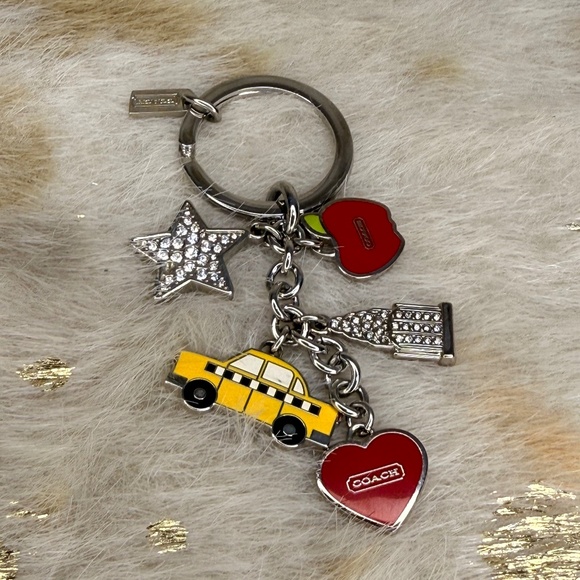 Coach Accessories - Coach Vintage Fob Bag Charm Keychain New York Apple Taxi Empire St Bldg w/Bag